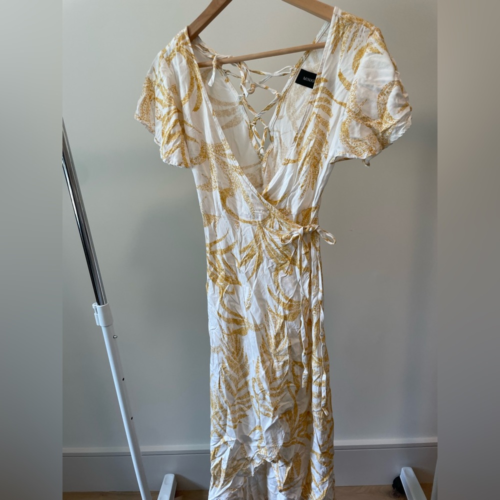 Mink Pink Floral Wrap Dress Summer Dress - Size XS